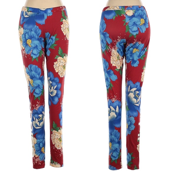 💥Rare💥Farm Rio x Adidas Originals Chita Firebird Floral leggings & tank set - Picture 7 of 9